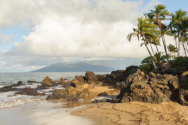 One of the beautiful beaches located on the island of Maui in the Kahului cruise port